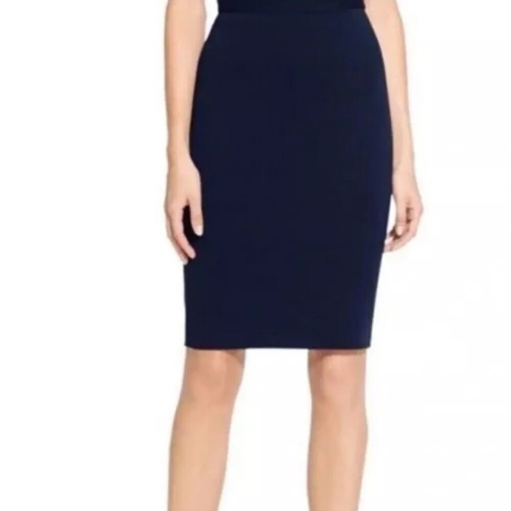 St. John Basics by Marie Gray Knit Dark Blue Navy Skirt